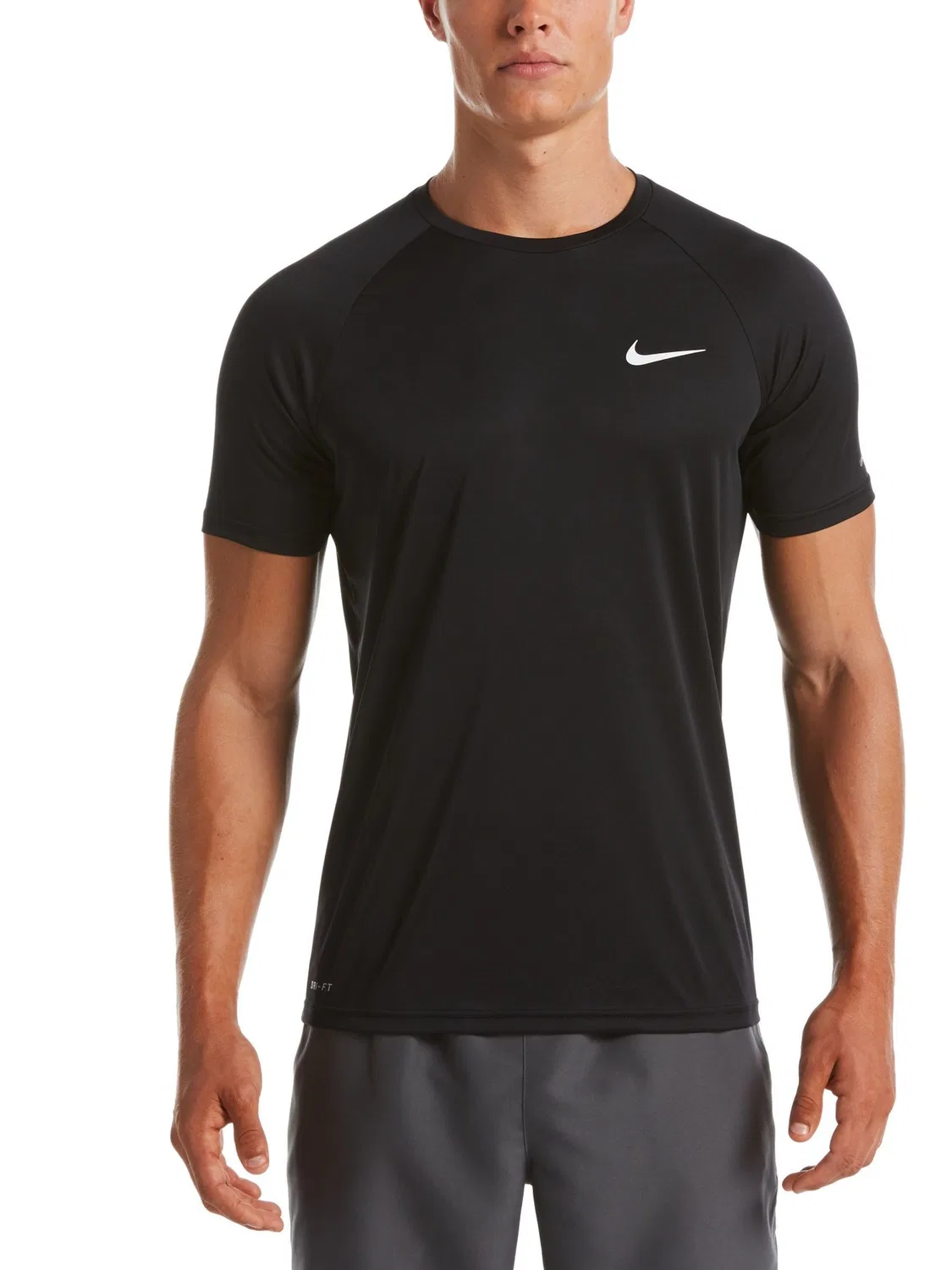 Рашгард Nike Black Short Sleeve Hydroguard Sun Safe, черный