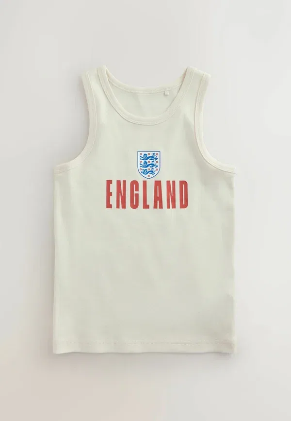 Топ из хлопка, Regular fit - england fa vests 3 pack, Next, красный, белый, navy — фото 3