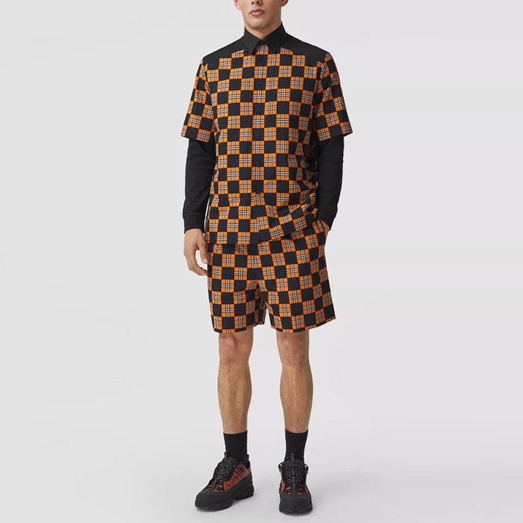 

Рубашка мужская оранжевая Burberry, оранжевый