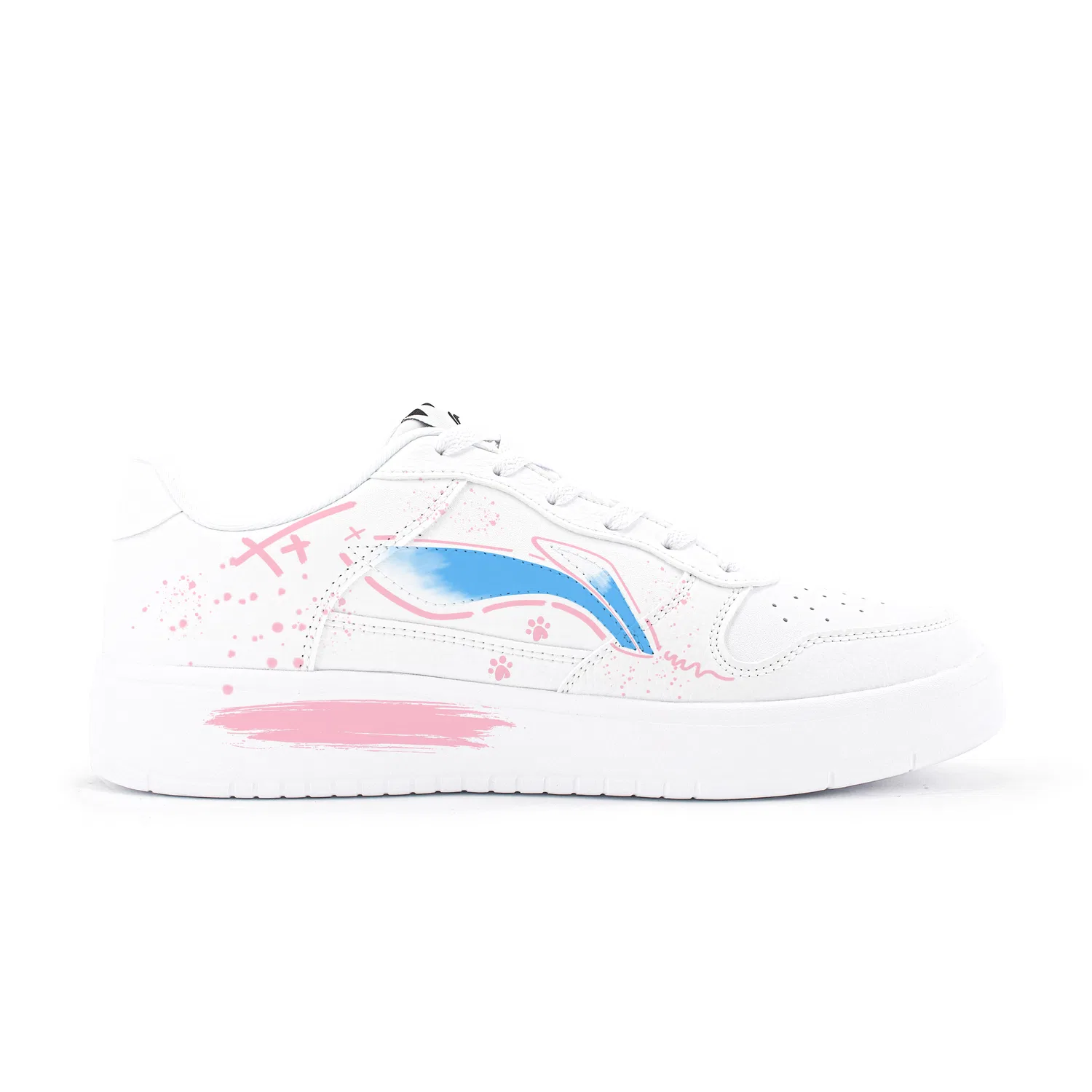 Детские кроссовки низкие с принтом Li-Ning Floating Boat, Sky Blue — фото 4