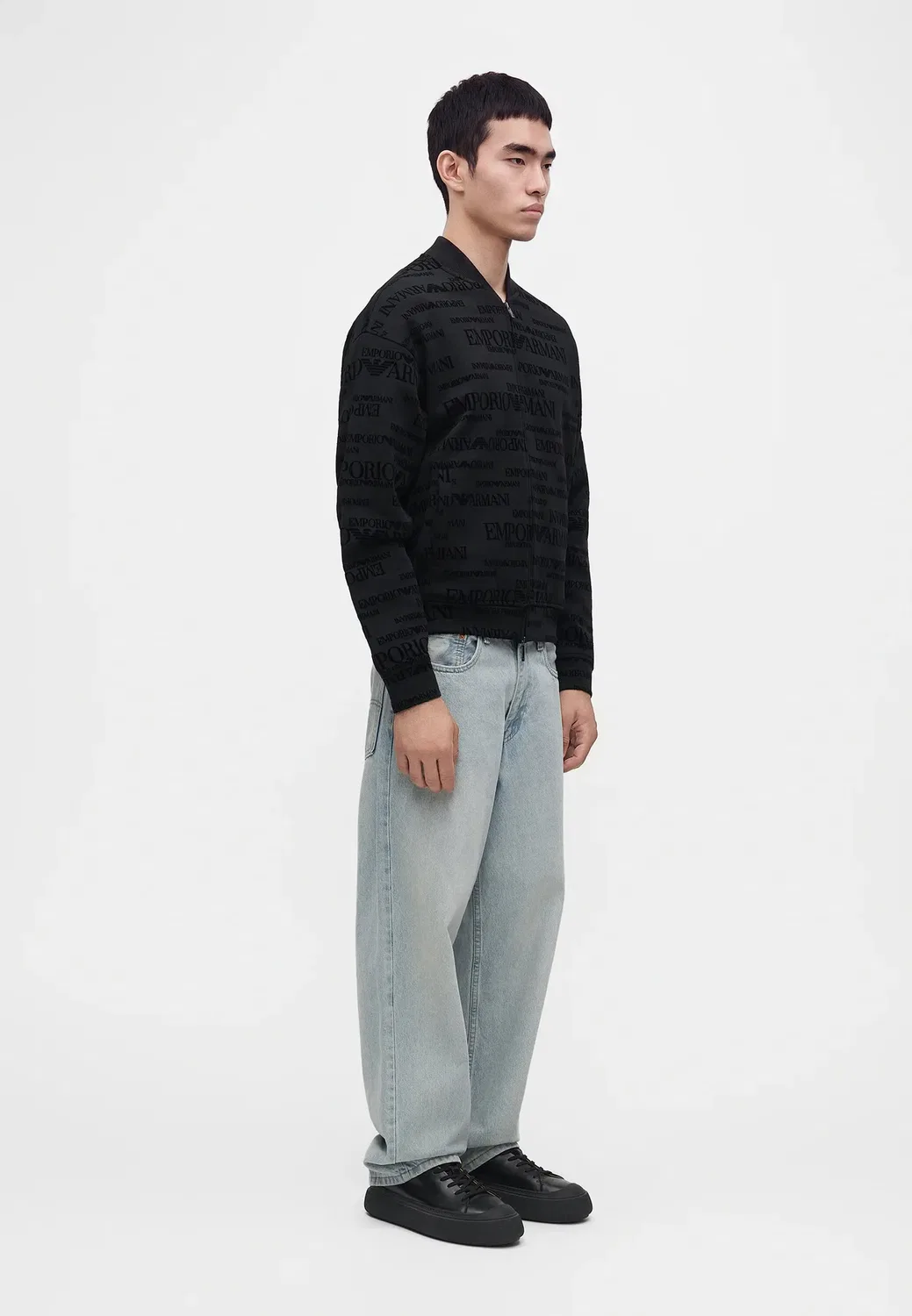 Толстовка на молнии Emporio Armani, Black — фото 4