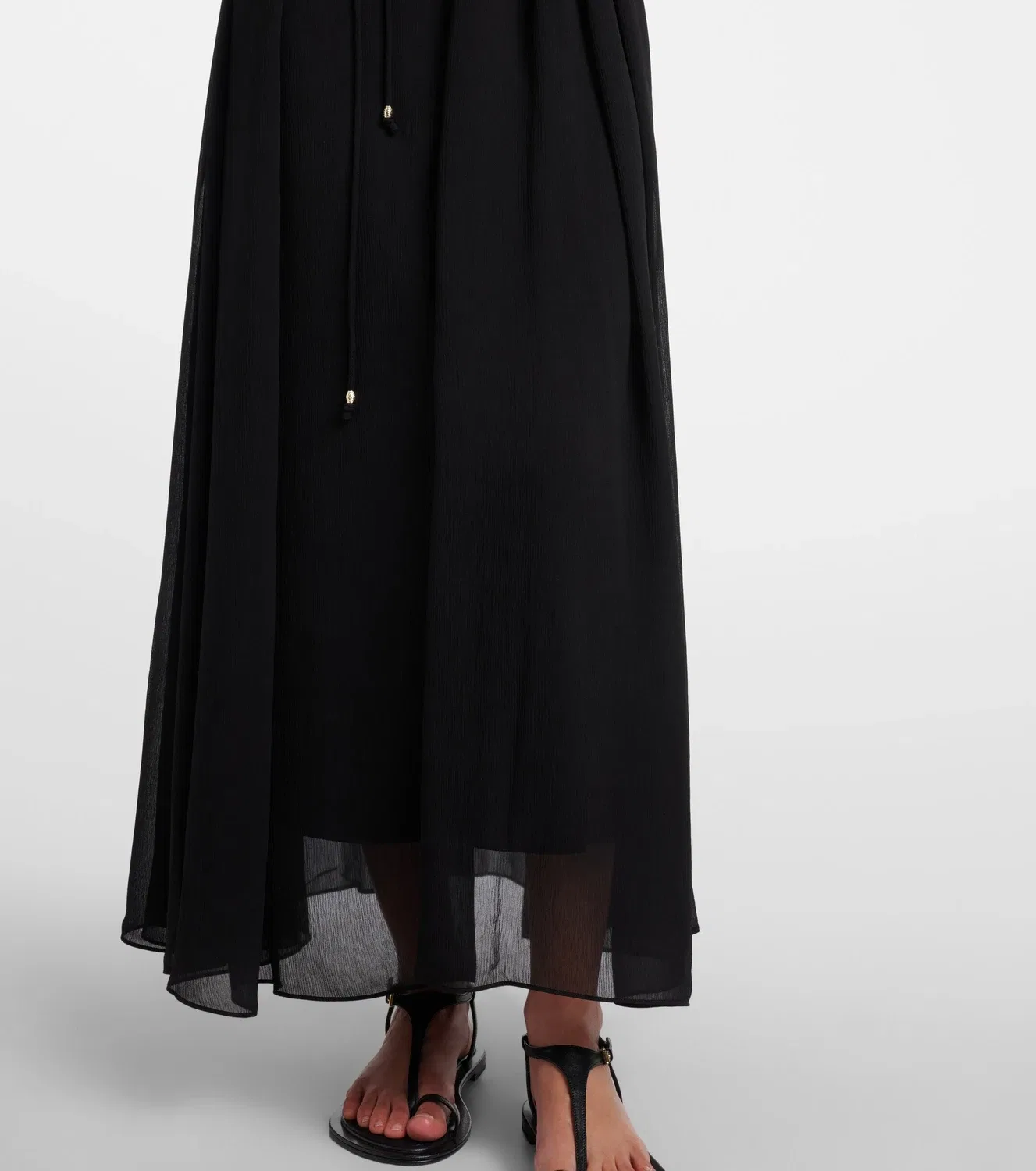 Шелковое миди-платье Concert ERES, черный — фото 4
