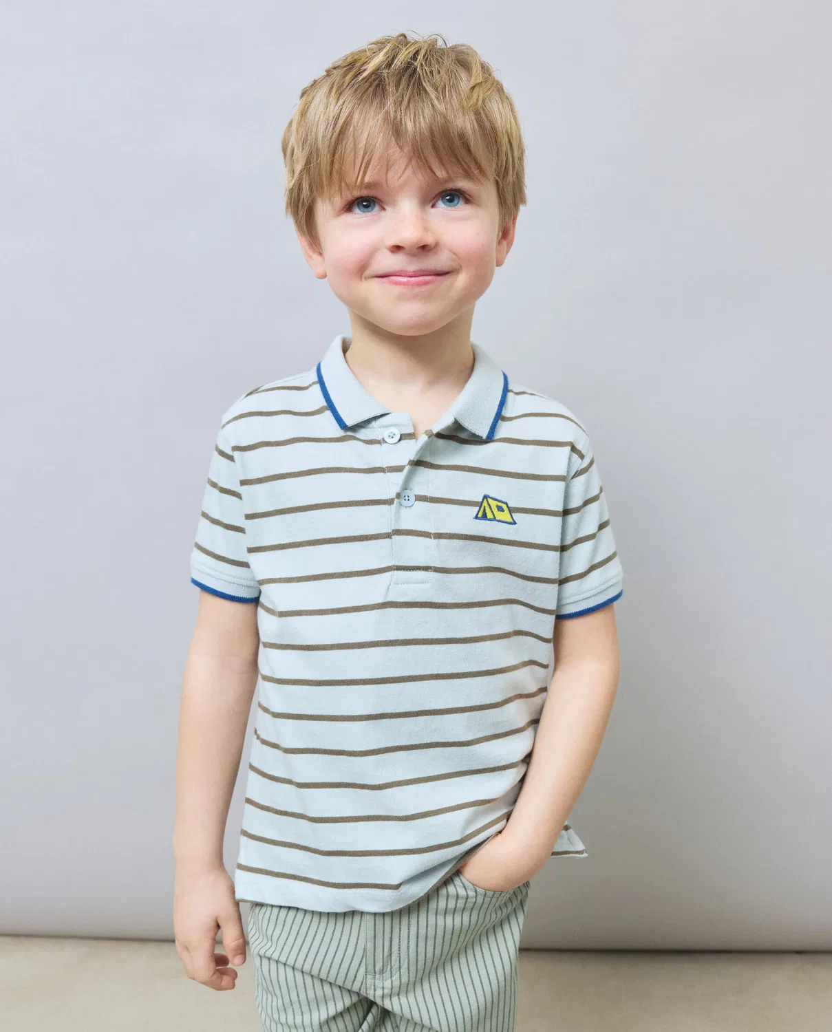 Детское поло для мальчиков с коротким рукавом Kids El Corte Inglés, Verde — фото 2