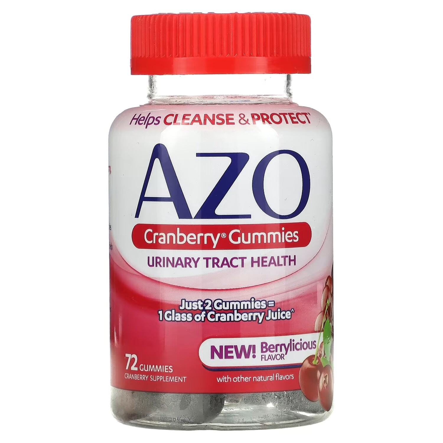 

Azo жевательные таблетки с клюквой ягодный вкус, 72 жевательные таблетки
