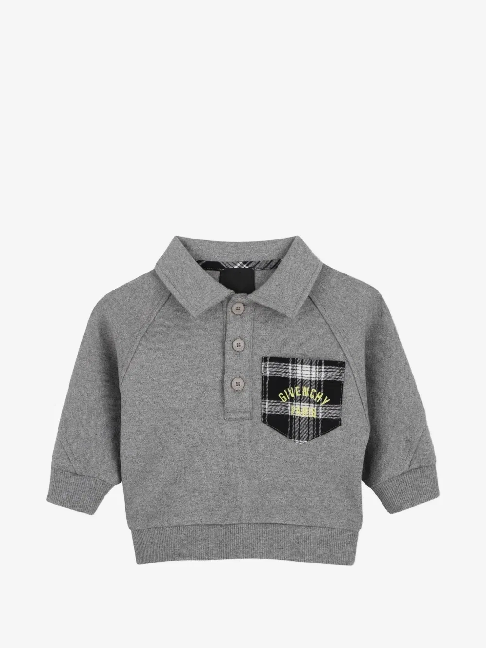 Спортивный костюм с клетчатыми карманами Givenchy Kids, серый — фото 3