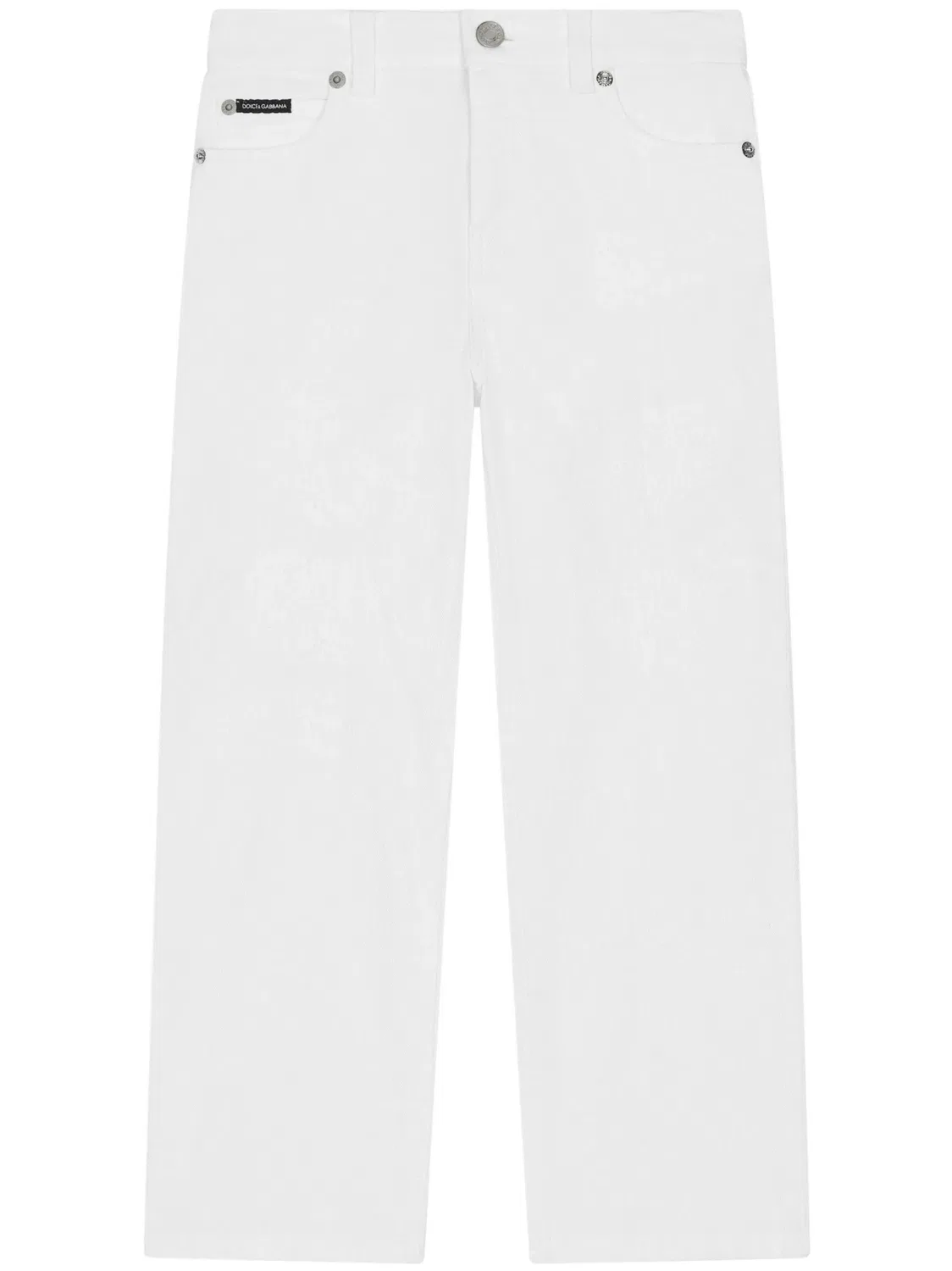 Джинсы прямого кроя Dolce & Gabbana, белый