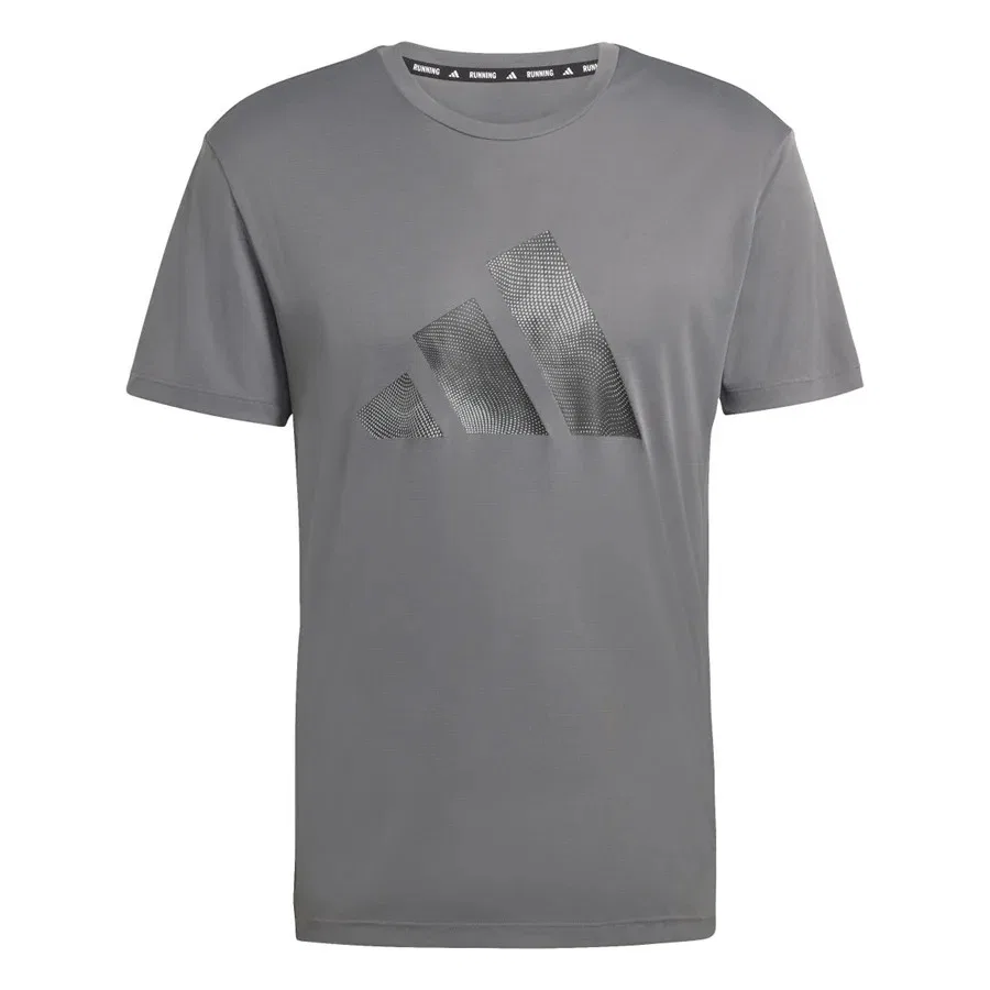 Футболка с коротким рукавом Run Ess BL T M adidas, Серый