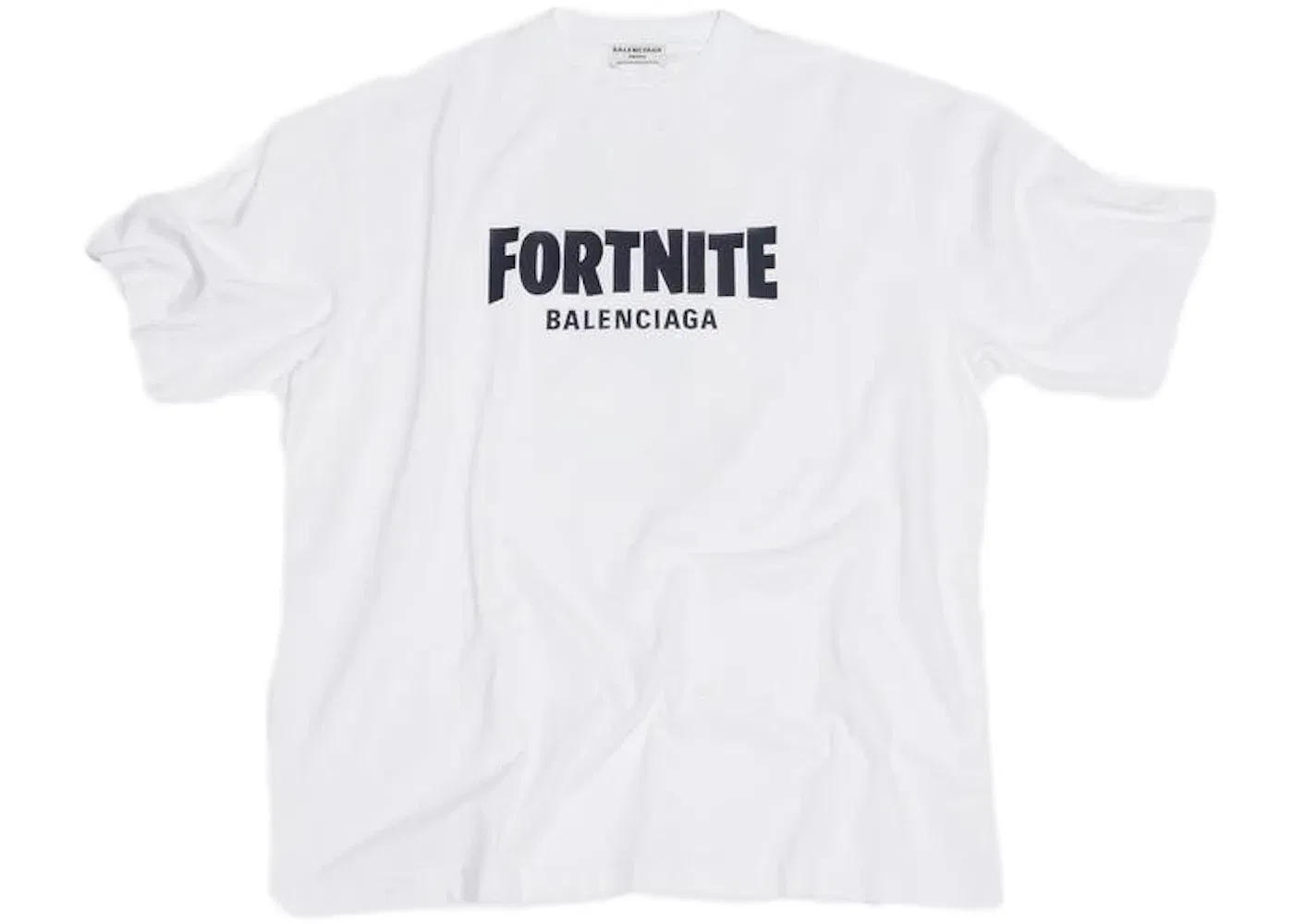 Женская футболка с принтом Balenciaga x FORTNITE2021 Medium Fit T-shirt Balenciaga, White