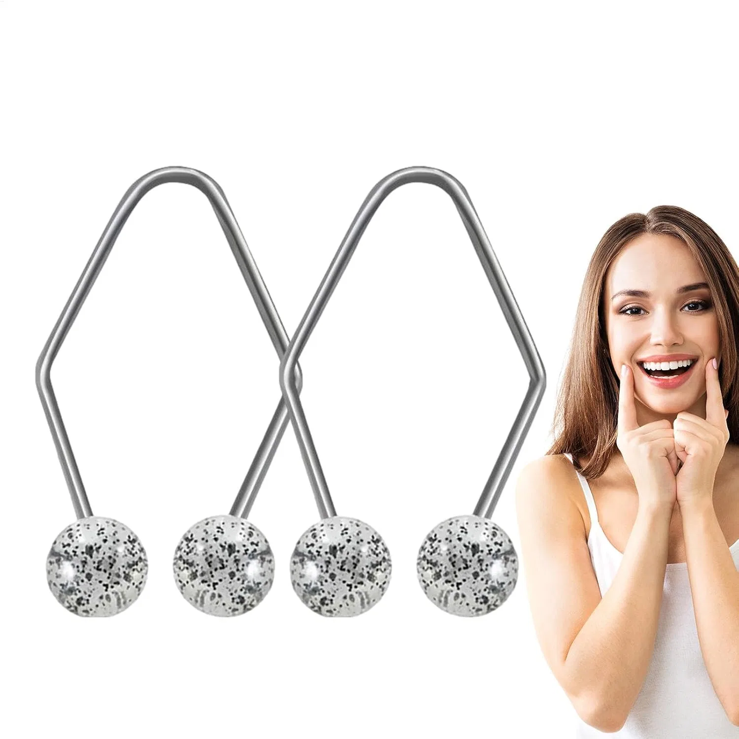 Face Dimple Machine, портативный инструмент для ухода за кожей, тренажер для ямочек, искусственные стразы для лица, натуральные устройства для ямочек, Black Generic