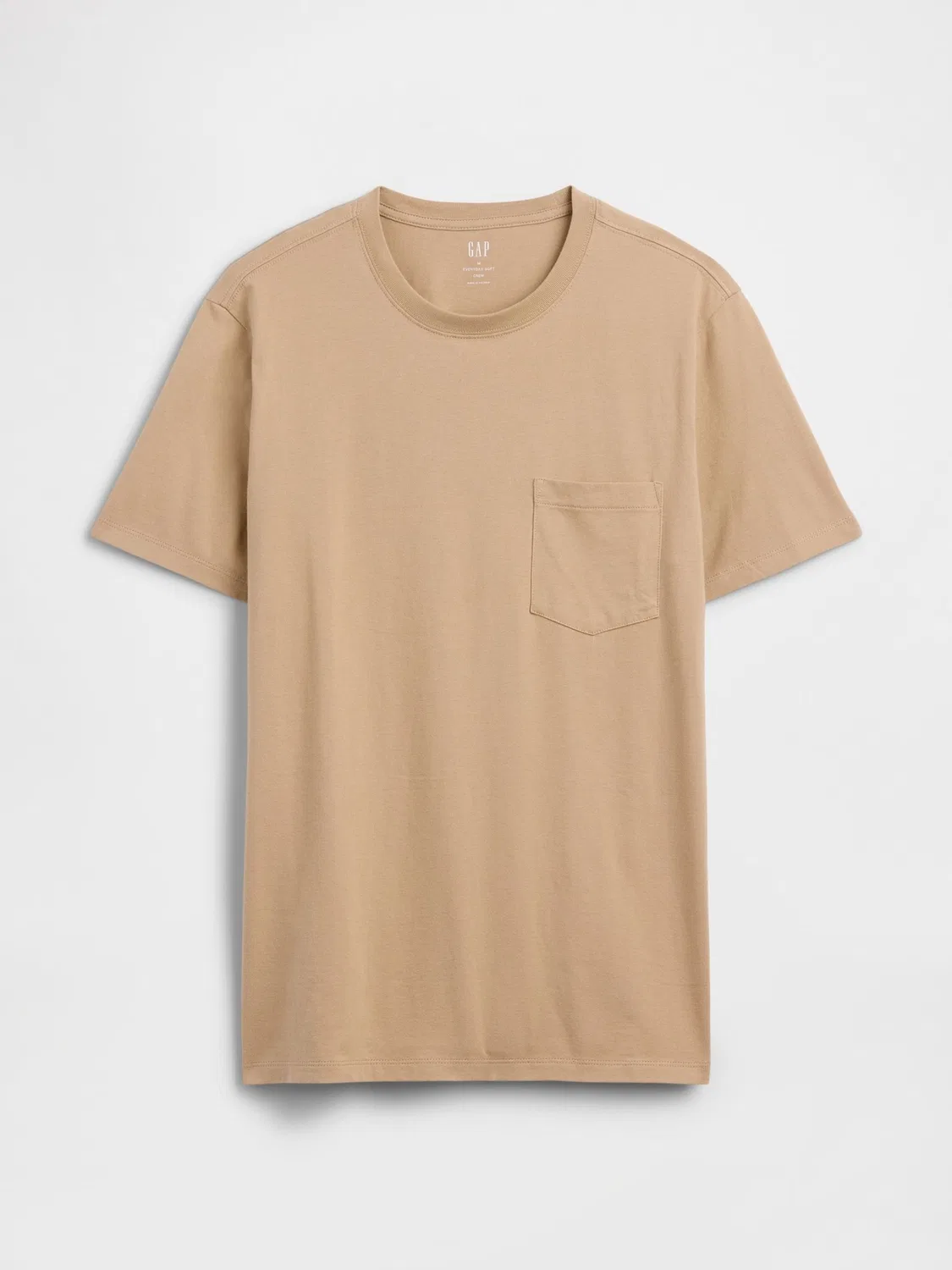 Футболка повседневная Everyday Soft Pocket Gap, бежевый — фото 4