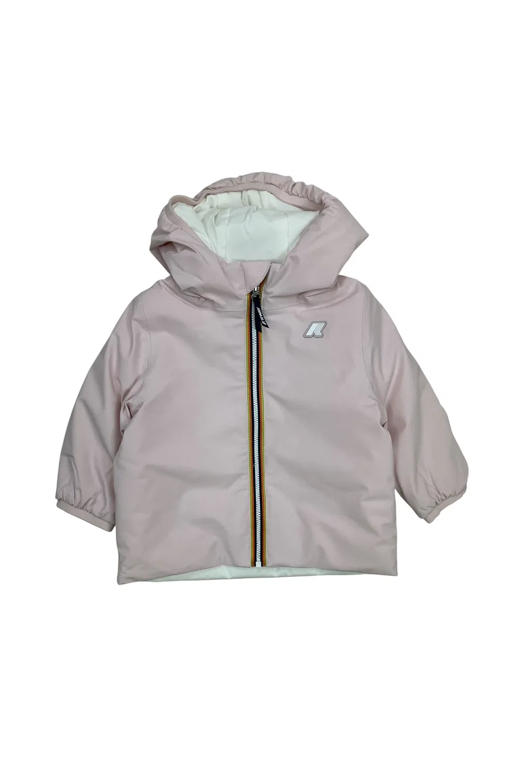 Куртка унисекс - зимняя куртка K-Way, Pink Sallow-White Natural