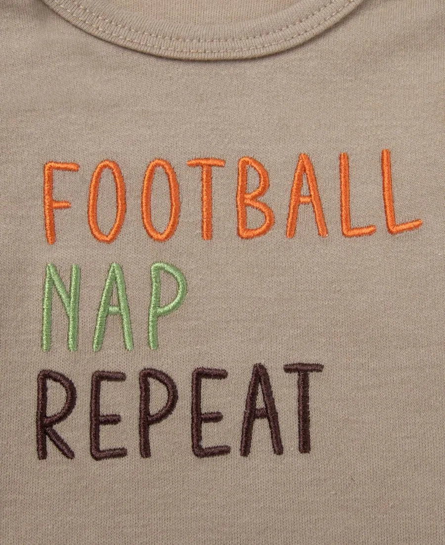 Комплект из 4 предметов для малыша Football Nap Repeat Baby Essentials, Beige — фото 3