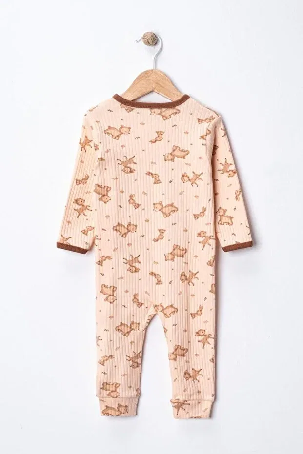 Детский комбинезон для девочек хлопковый, комплект из 3 предметов, Basics, Enia Baby, Multicolor — фото 3