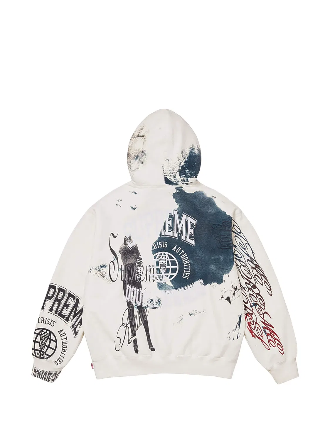 Худи Overprint Supreme, нейтральные цвета — фото 2