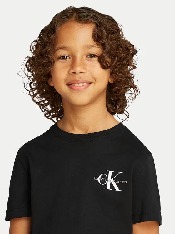 Футболка regular fit Monologo Calvin Klein Jeans, черный — фото 4