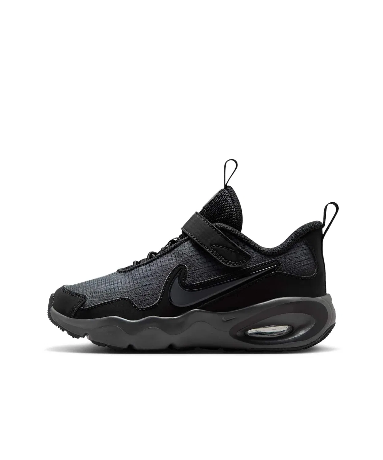 Детские кроссовки с длинным шнурком и липучкой Air Max Nova Little Kids' Shoes NIKE, Black