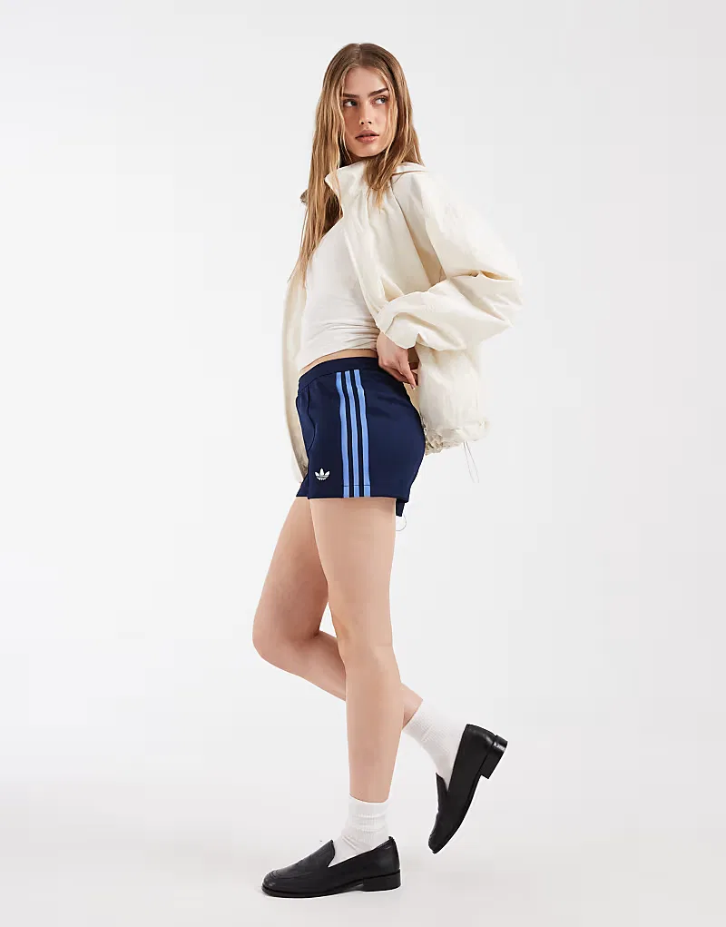Классические шорты Adidas Originals в сочетании темно-синий и синего цветов — фото 2