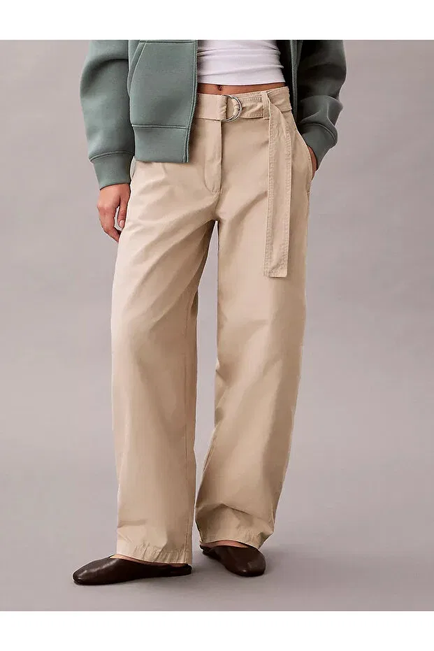 Женские брюки хлопковые Calvin Klein, Nude Color