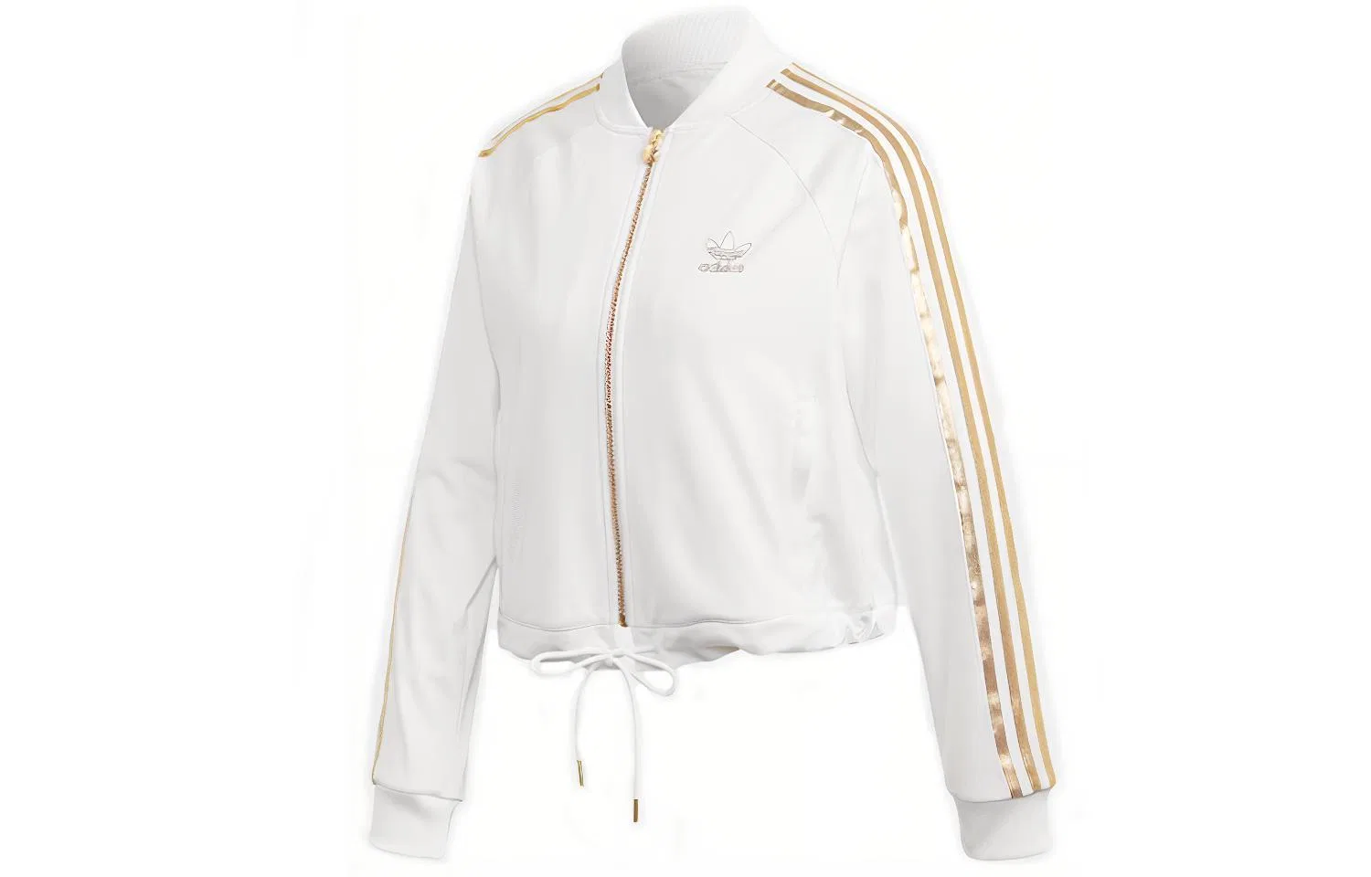 Женская куртка в стиле ретро-спорт белая Adidas Originals