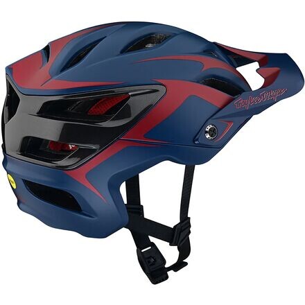 

Шлем A3 Mips Troy Lee Designs, цвет Dark Blue/Burgundy