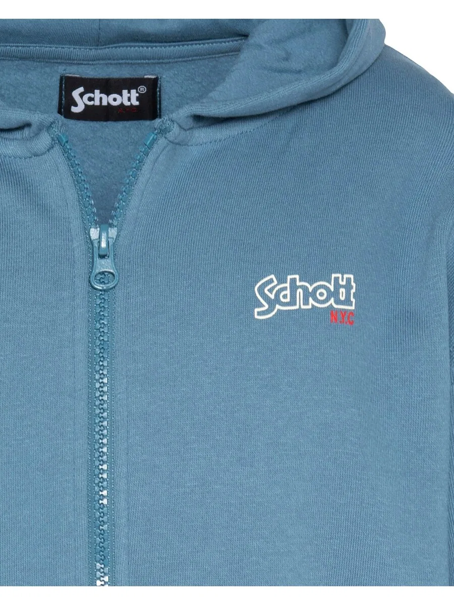 Свитшот Schott NYC из синей джинсовой ткани — фото 3