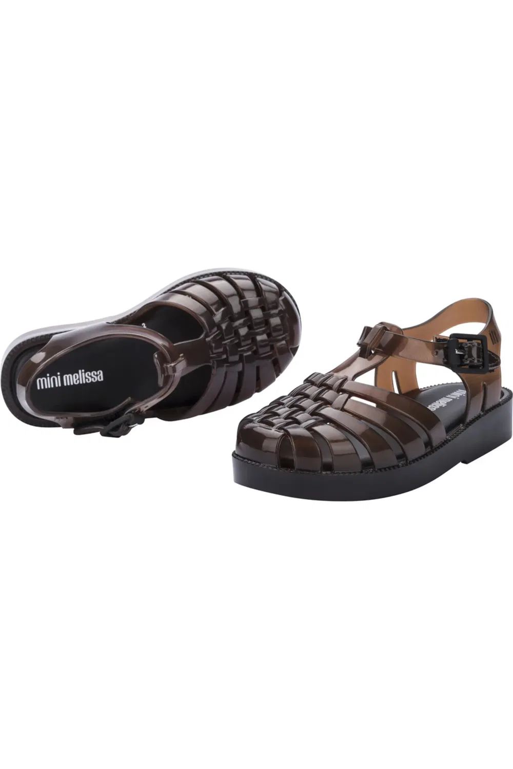 Сандалии для малышей и детей с фруктовым ароматом Possession Mini Melissa, Transparent Brown — фото 4
