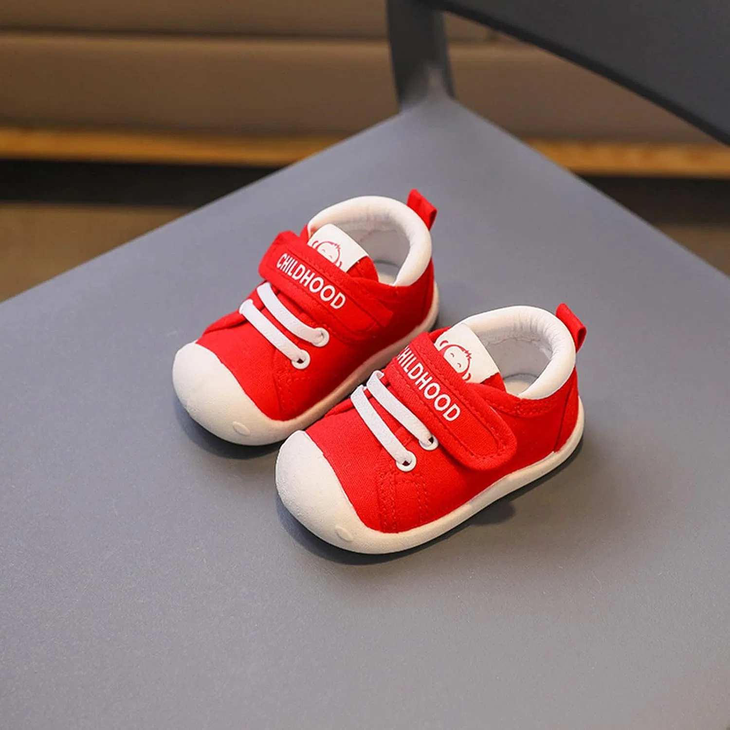 Детские кроссовки для девочек с сеткой Brown, Red — фото 4