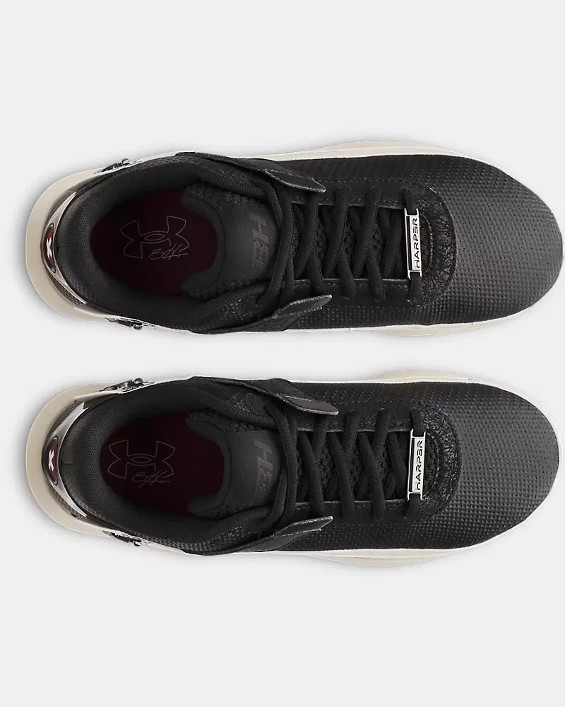 Бейсбольные бутсы для мальчиков с шипованной подошвой TPU Harper 10 TPU Jr UnderArmour, Black/Stone — фото 3