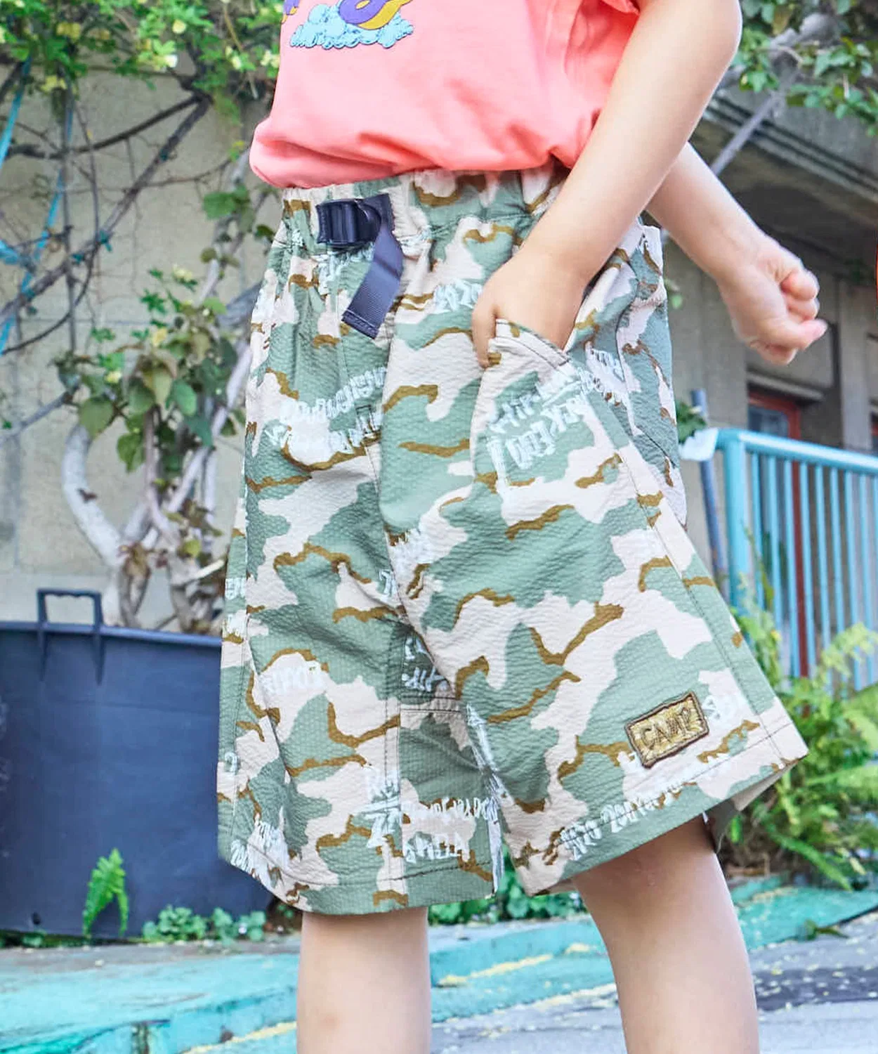 Детские шорты с принтом Camp Shorts MARKEY'S, Khaki