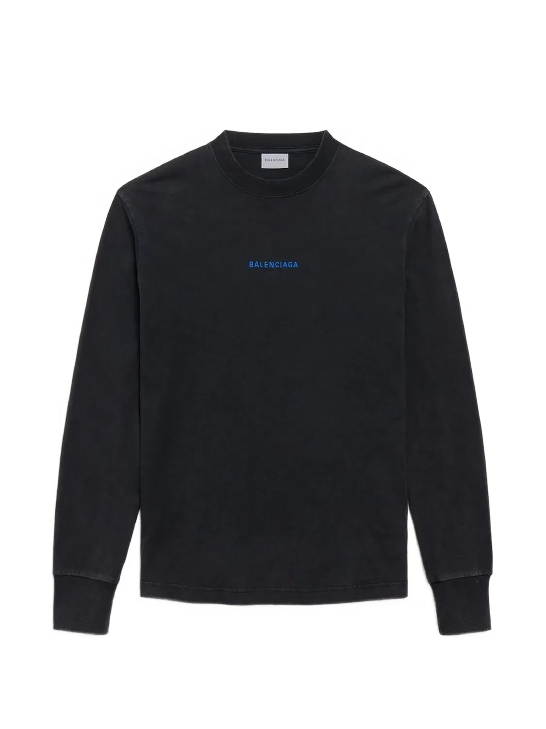 Футболка с длинными рукавами, черная Balenciaga, черный