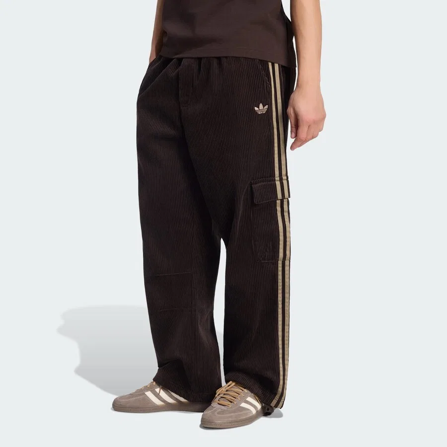 Коричневые брюки-карго свободного кроя ADIDAS ORIGINALS Adicolor — фото 2