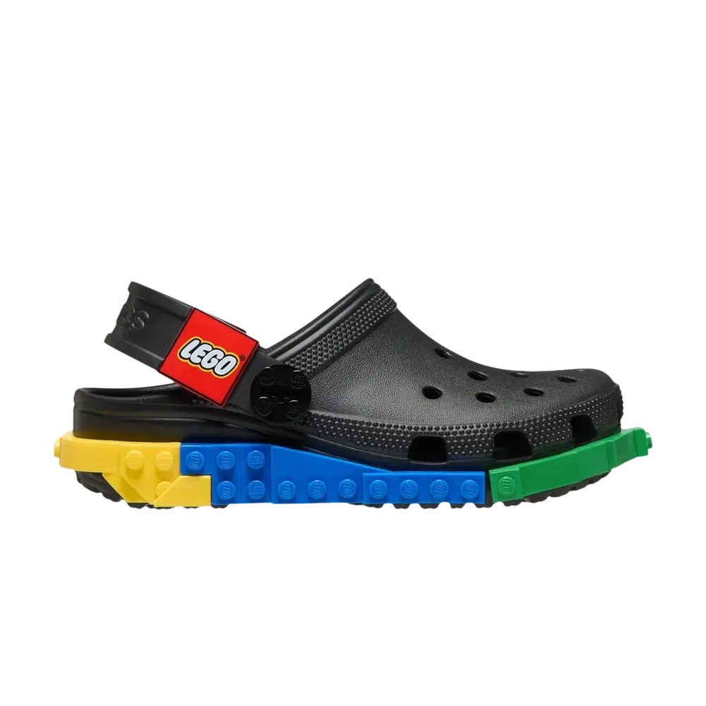Клоги с принтом LEGO x Crocs Classic Creativity Clog Crocs, Black Multicolor