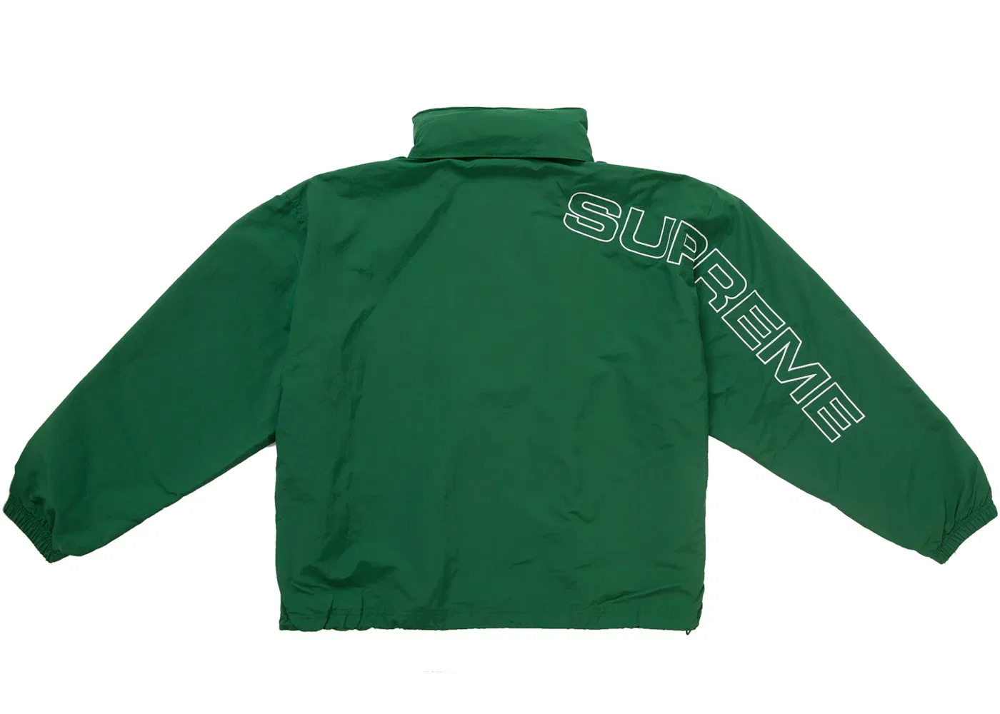 Мужская куртка с вышивкой Supreme Spellout Embroidered Track Jacket (FW24), Dark Green — фото 4