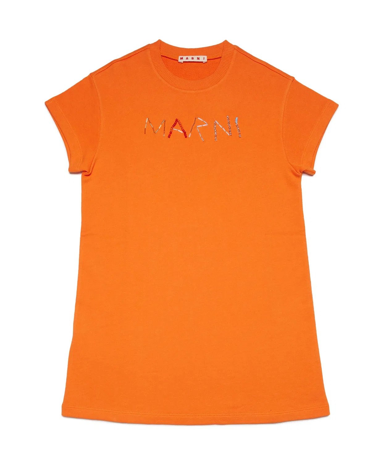 Детское платье для девочек с коротким рукавом MARNI, Orange