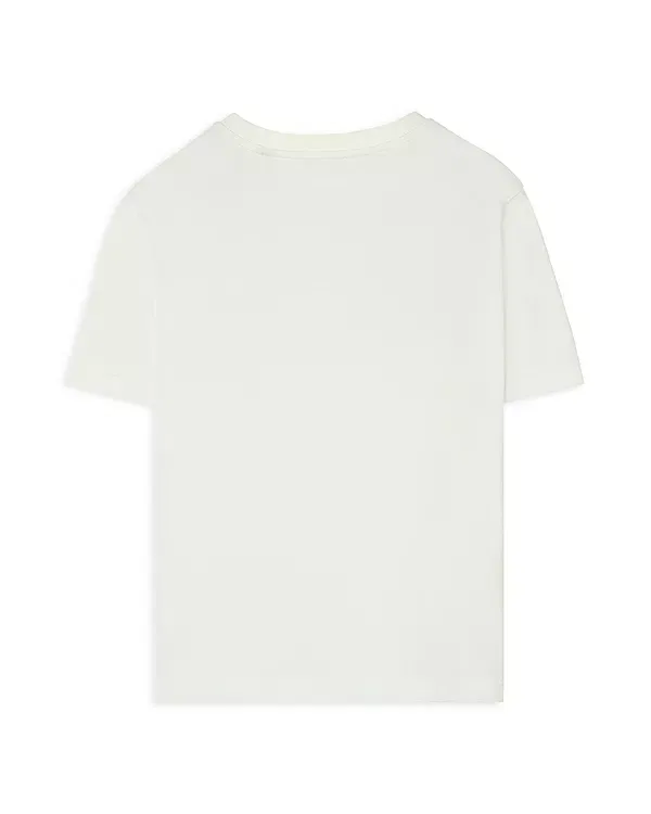 Детская футболка для девочек хлопковая Thomas Bear and Friends Burberry, Chalk White — фото 2