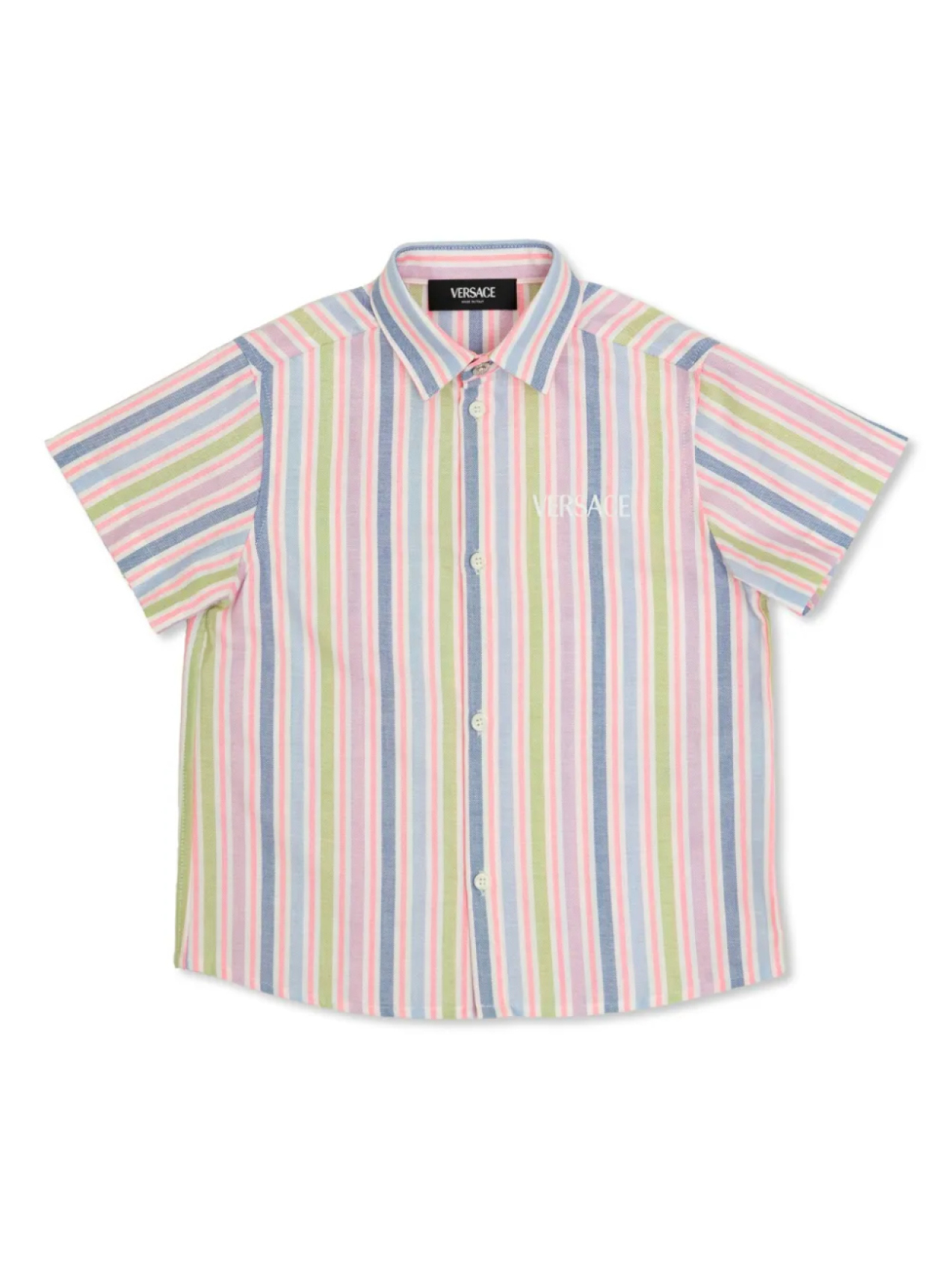 

Рубашка в полоску Versace Kids, синий