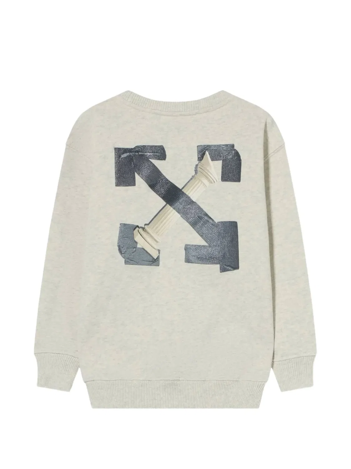 OFF-WHITE Свитшот Arrow Tape серый — фото 2