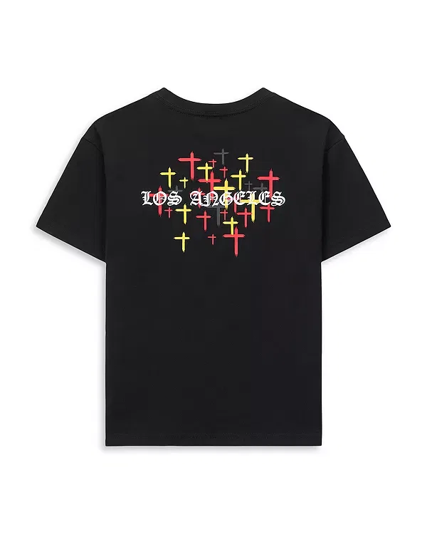 Детская футболка для мальчиков с принтом Lawson Tee RtA, Black Old English La — фото 2