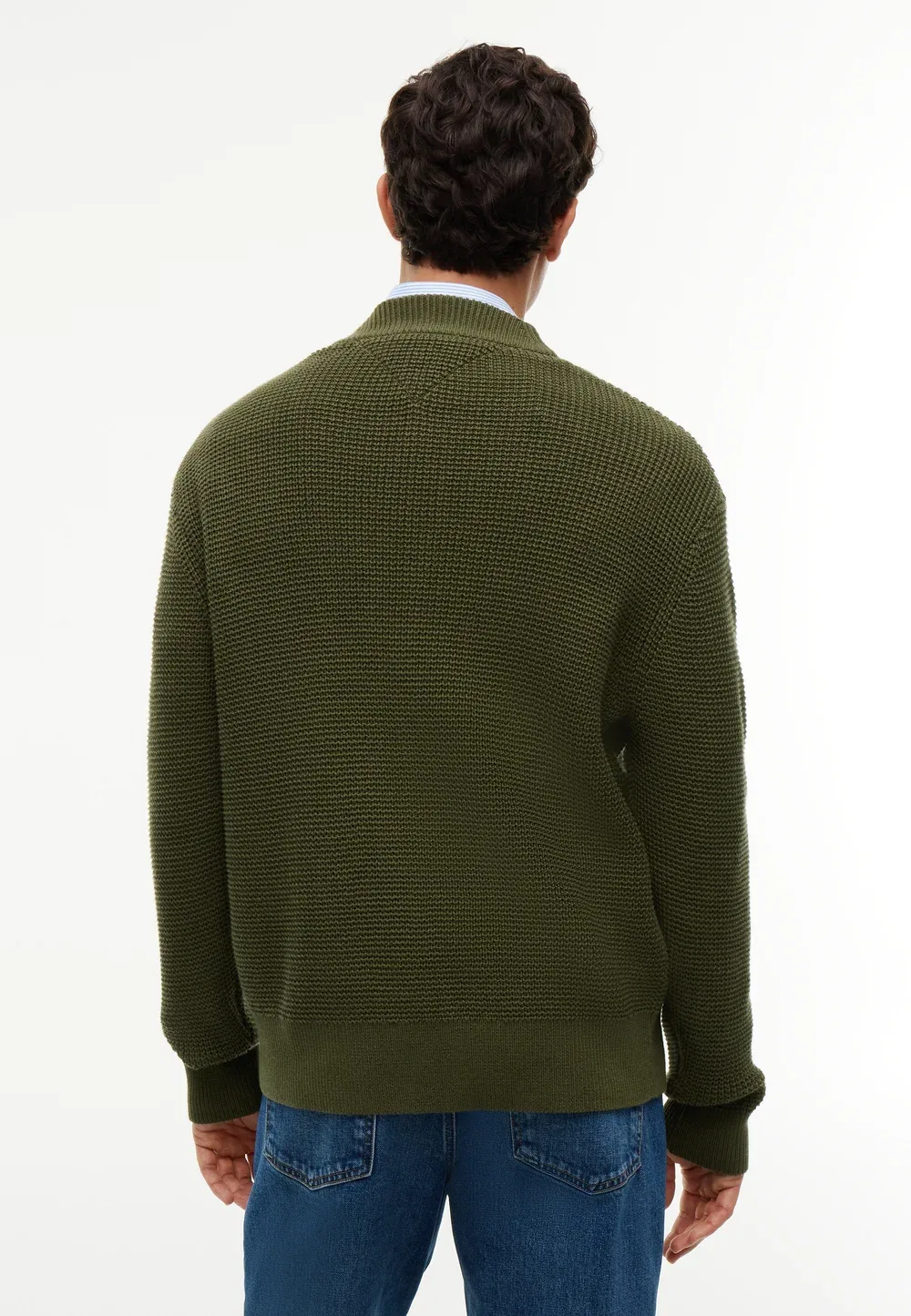 Кардиган с вафельной структурой Tommy Hilfiger, Huntsman Green — фото 3