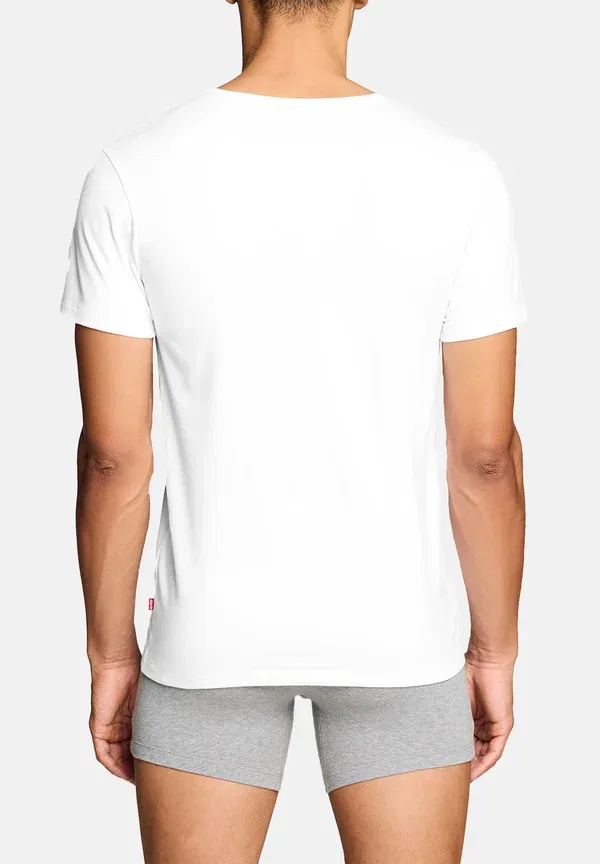 Футболка Levi'S Herren, комплект из 4 шт., мужская Herren Unterhemd V-ausschnitt - майка, белый — фото 2