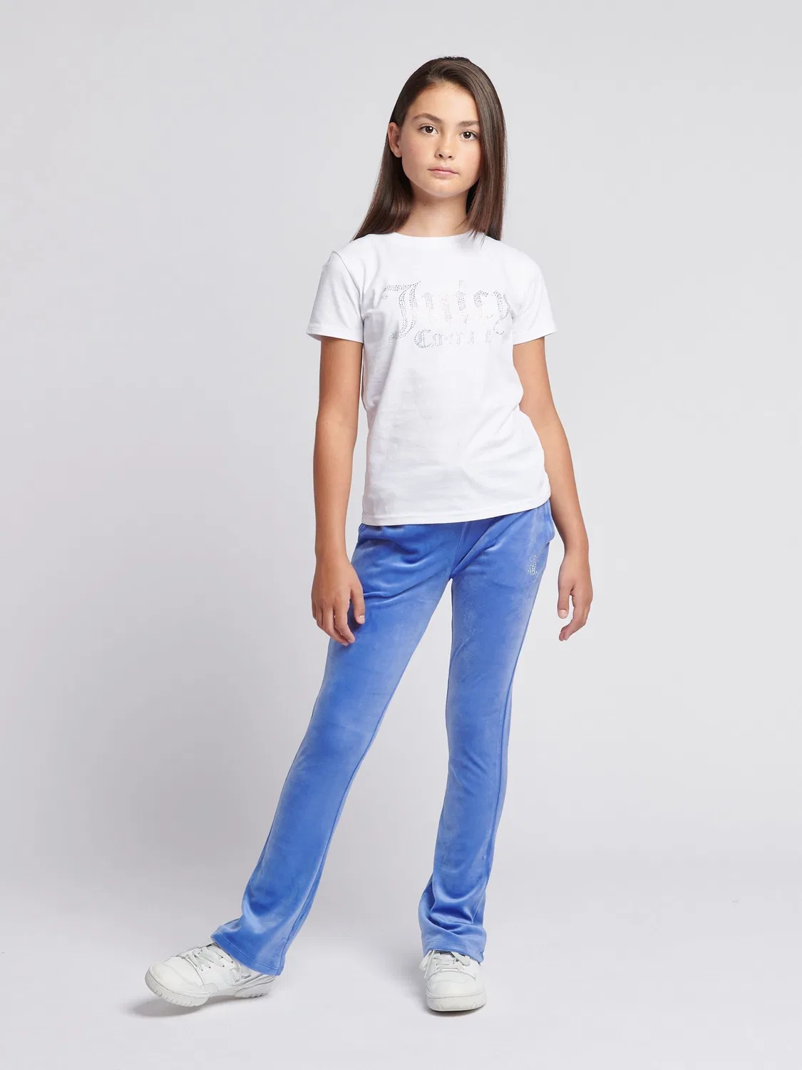 Футболка приталенная с диамантовым логотипом Juicy Couture, белый — фото 4