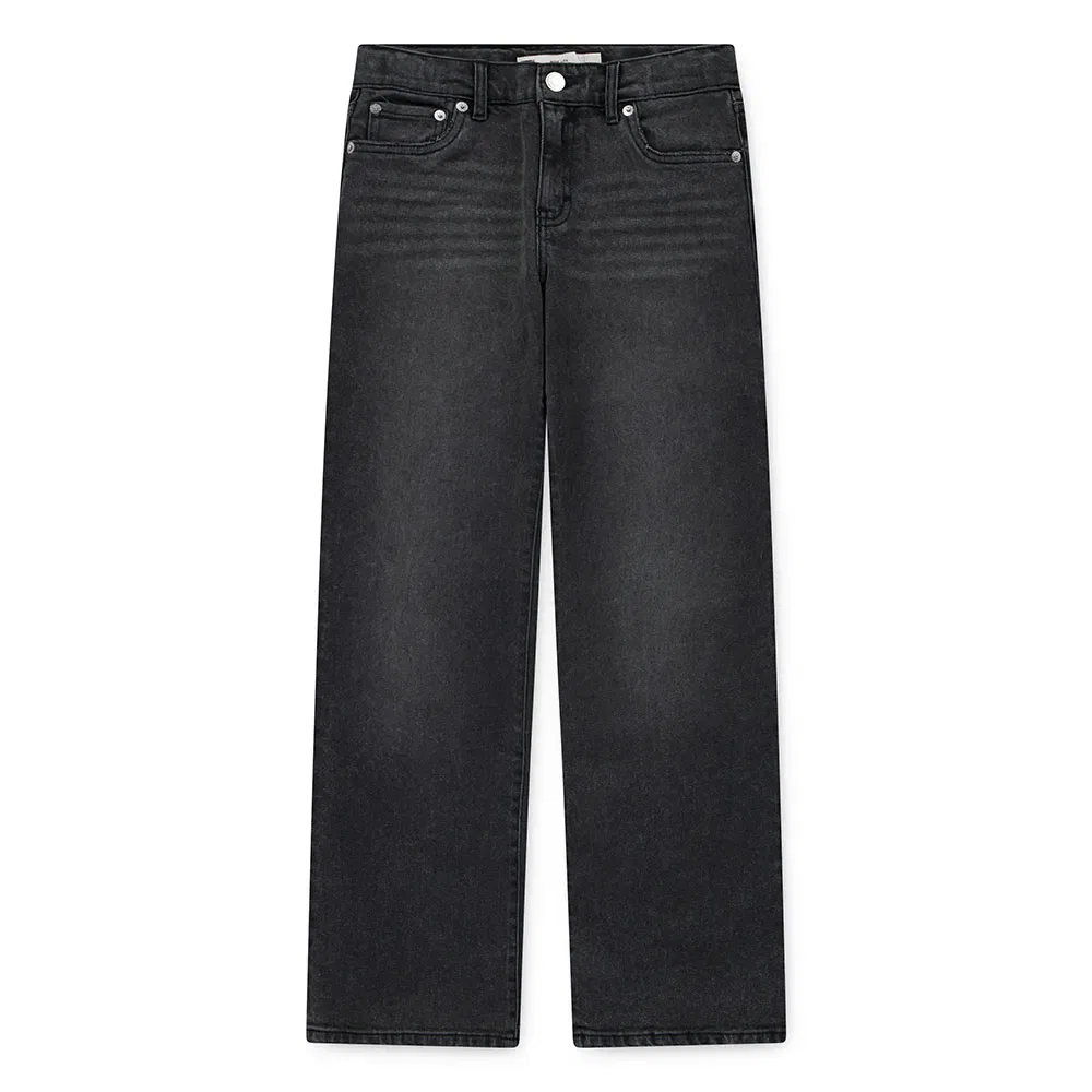 Детские джинсы для девочек с широкими штанинами Levi's, Black
