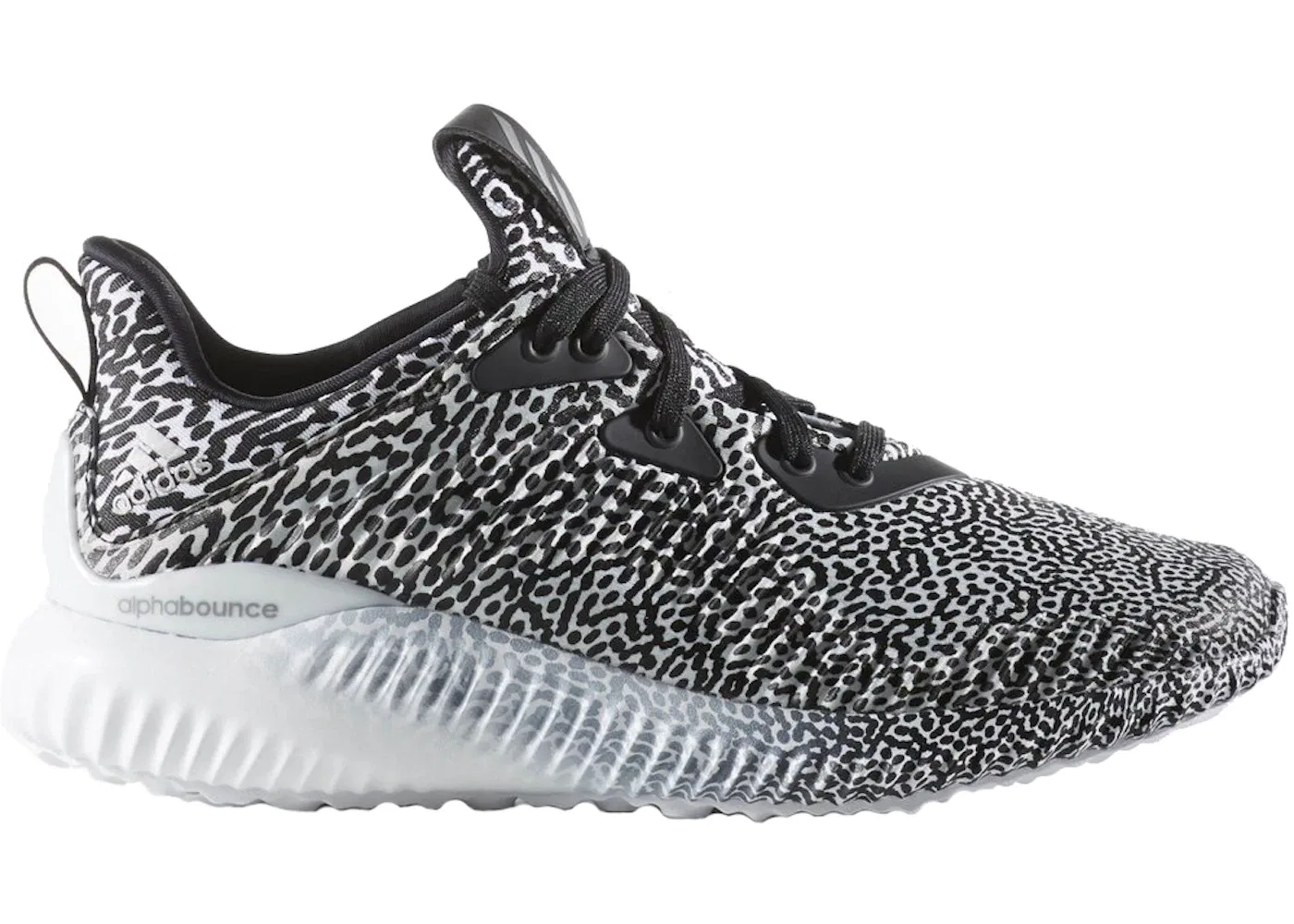 Детские кроссовки с технологией Motion Capture Adidas Alphabounce, Core Black/Neo Iron/Running White