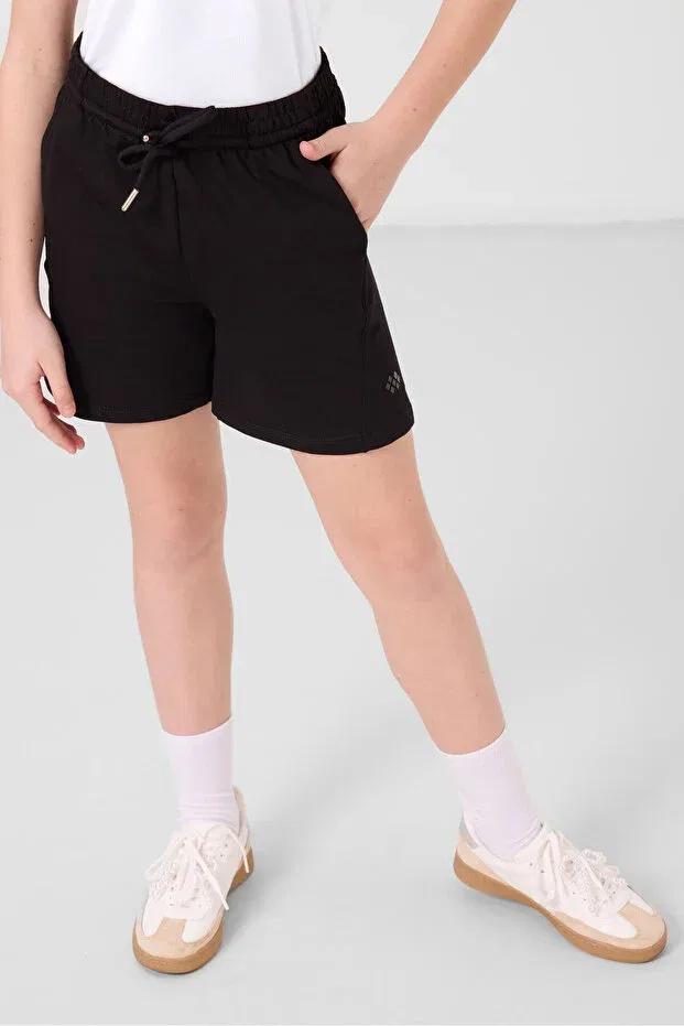 Детские шорты для девочек хлопковые Tommy Life, Black Black — фото 3
