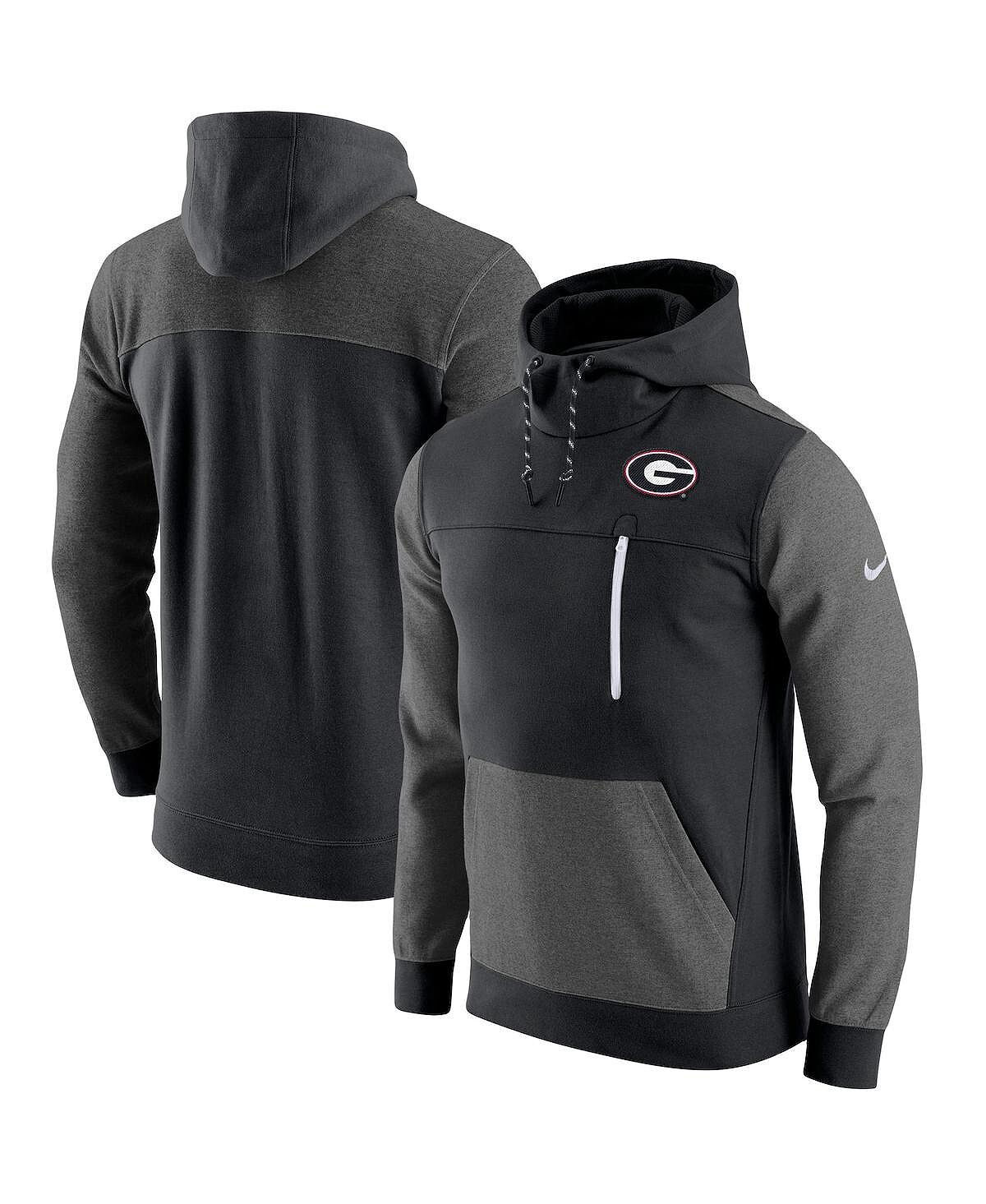 

Мужская черная толстовка с капюшоном georgia bulldogs av-15 2.0 Nike, черный
