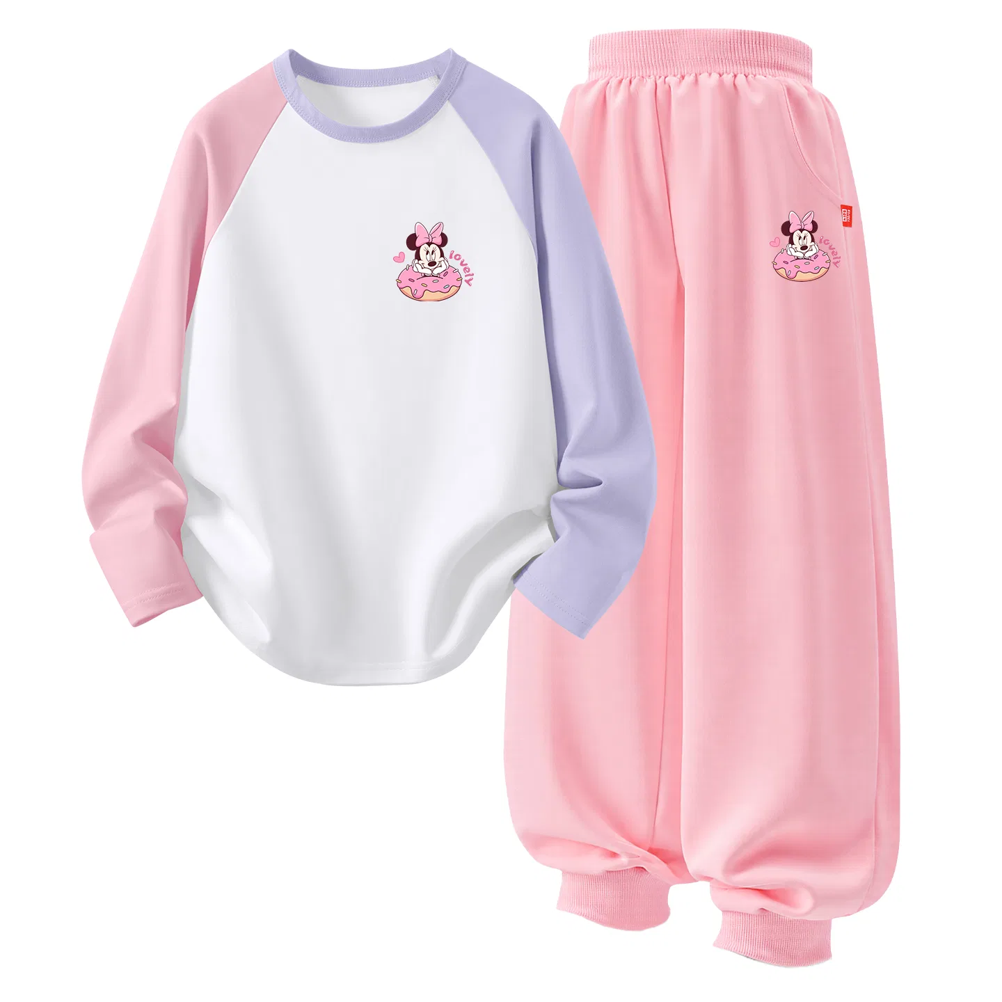 Детский спортивный комплект с круглым вырезом Disney Di Donut K Pink/Purple, Di Donut K Pink/Purple+Di Donut K Pink