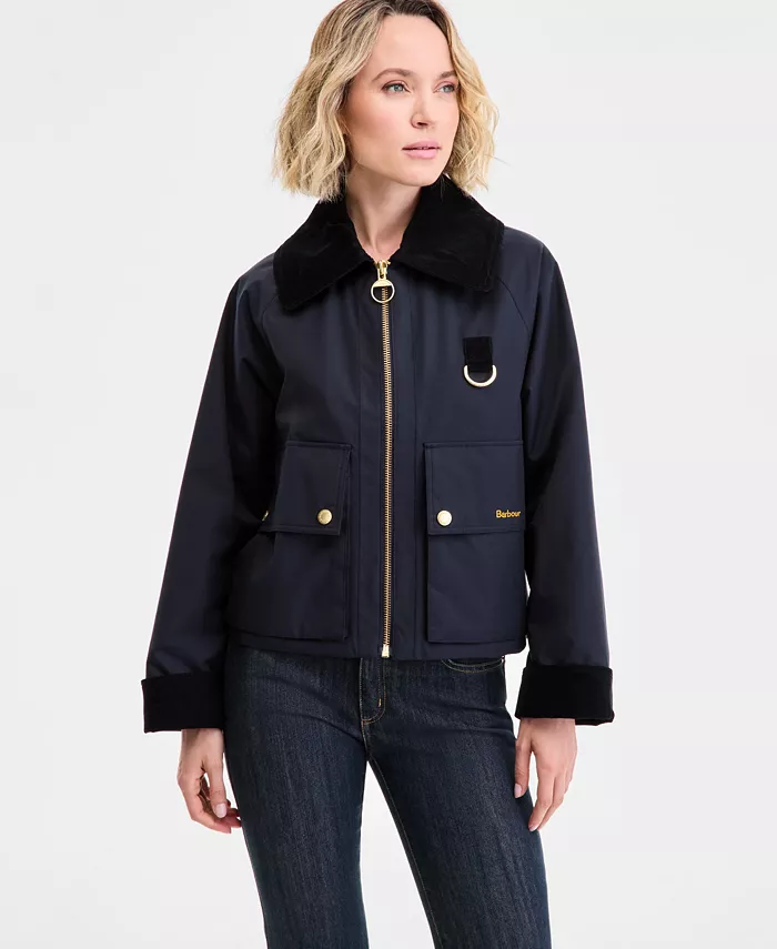 

Женская куртка Nora с большим воротником Barbour, синий