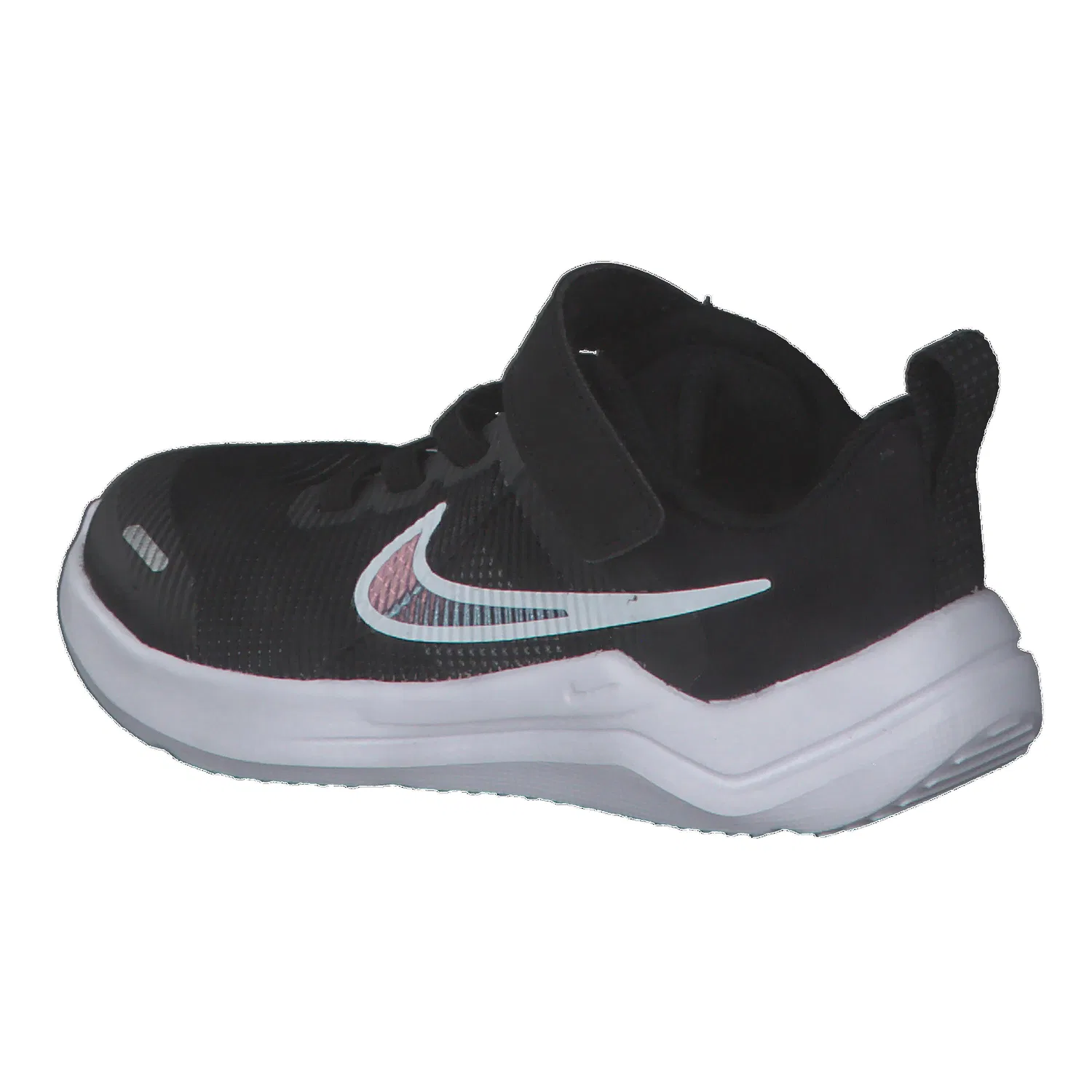 Детские кроссовки с защитой Nike Downshifter 12 Next Nature, Schwarz Weiss — фото 3