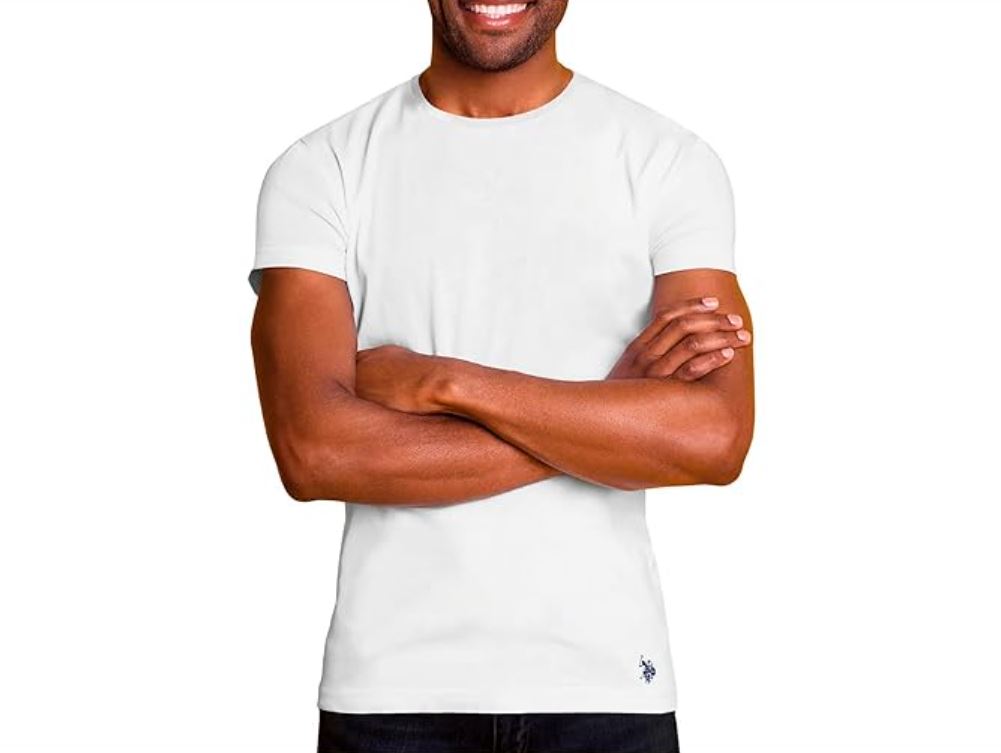 Набор футболок U.S. Polo Assn. Crew Neck, 4 шт., белый — фото 2