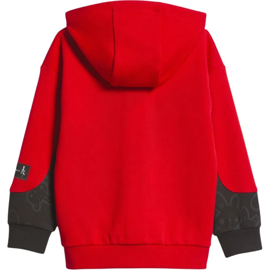 Детский комплект из двух предметов с длинным рукавом Adidas, Red/Black — фото 4